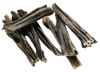Premium Dried Venison Skin Dog Treats - Natural Teeth Cleaning Chews, Low Calorie, Long Lasting, No Hide Chew for Dogs 200g Pack