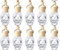 Parfumlism 10 Stück 8ml hängender Auto-Lufterfrischer-Diffusor,leeres Glas ätherisches Diffusor-Öl Aromatherapie-Duft-Parfüm-Anhänger-Glasfläschchen für Home-Office-Geschenk