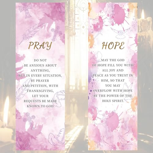 WANDIC Banner mit Kirchenschrift, 2 Stück, exquisite Bibelversen, Banner für Heiligtum, Wandanbetung, inspirierendes Lob, hängende Kirchendekoration