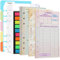Skycase A6 Nachfüllpapier - Ringbuch Nachfüllbar, 6 Löcher, Set (Wöchentlich, Monatskalender, Budget) Mit 82 Blättern