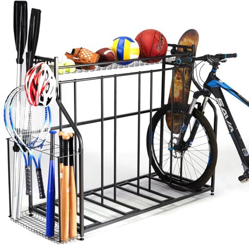 Sinoer garage portabiciclette, 4 portabiciclette, portabiciclette da terra, portabiciclette da appartamento, adatto per mountain bike, biciclette per bambini, uso interno ed esterno.