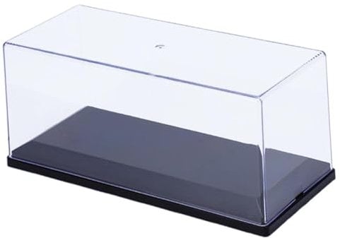 Luwecf Klare Acryl-Vitrine für Modelle im Maßstab 1:32, Schutztisch, staubdichte Vitrine für kleine Spielzeuge, Puppen, Mini-Actionfiguren