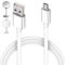 ZHHSUNY 6ft câble de charge Micro USB pour Simple-Human 5 pouces 8 pouces rond lumineux cosmétique miroir chargeur adaptateur (noir)