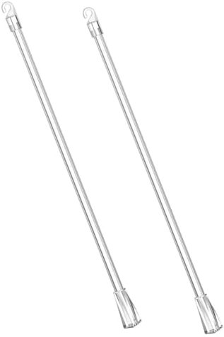 ULDIGI 2 Stück Jalousienrotor Blindstabersatz Mit Haken Gardinenstange Zum Ziehen Vorhänge Verdunkeln Vorhang Offen Einstellung Lamellen Jalousien Kleben Pole Abzieher Zauberstab Pp