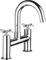 Bodyplus Bathroom Mixer Tap – Dual Cross-Head Handle Basin Mixer Tap with Swivel Spout, Chrome Finish and Integrated Flow Straightener - Bathroom Sink Tap with Separate Hot and Cold Controls