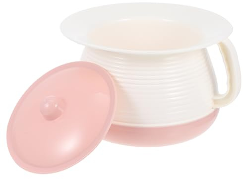 BESTYASH Orinal con Tapa para Adultos, Orinal Portátil de Plástico