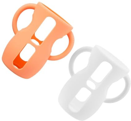 MOLUCKFU Lot De 2 Manchons En Silicone Pour Biberons : Manchons En Silicone Avec Poignées, Protections Pour Biberons