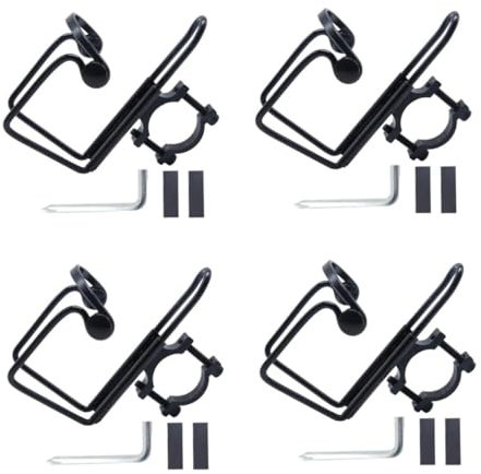 BESTonZON 4 Pièces Support de Bouteille Eau pour Vélo Porte Gourde Réglable Accessoire Pratique pour Cyclisme Installation Facile et Stable pour Vos