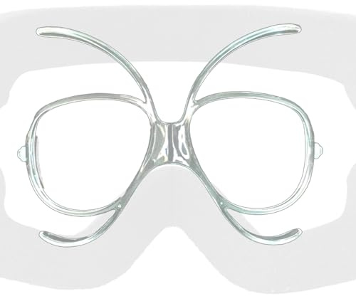 Skibrillen-Einsatz mit Sehstärke – Transparenter Adapter, Innenrahmen | Flexibler Brillenrahmen für Snowboard, Motorrad, Brillen, Sportbrillen, optische Ausrüstung, verstellbares Brillenzubehör