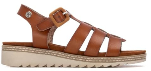 REFRESH - Sandalen Damen Kamel - Bequeme und vielseitige Schuhe - Casual Mode - Modell 17516402 (Größe 36)