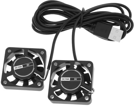 LT Easiyl Ventilador de Refrigeración Doble USB 4010 de 5 V Y 40 X 40 X 10 Mm para Caja de Ordenador PC