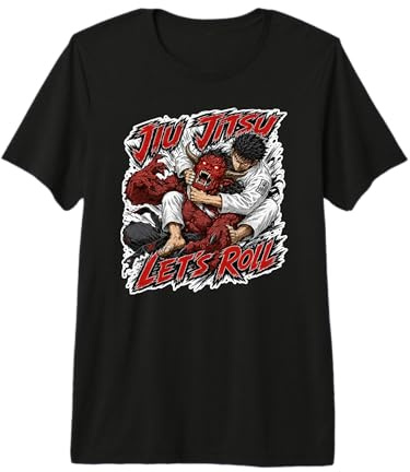 Jiu Jitsu Demon Fighter - Jiu Jitsu in Stile Manga Maglietta Premium