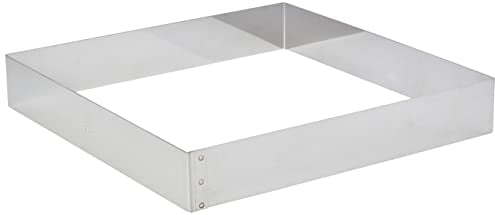 DE BUYER -3906.28 -cercle carre inox f 17 ht 4.5cm - 28cm, Argent