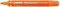 Pentel N50-FE Permanentmarker, Aluminiumgehäuse, konische Spitze, 1 Stück, orange
