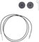 KnitPro Strickkabel mit Stecker, Metall, Black, 76cm