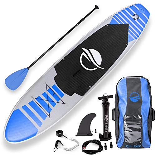 SereneLife Stand Up Paddling Board Set – SUP Board Aufblasbar mit Paddel, Pumpe, Leine, Finne, Rucksack & Mehr – SUB Paddleboard für Kinder & Erwachsene – für Wassersport in Seen, Flüsse & Meer
