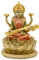 alikiki 16 cm H Sarswati sitzend auf Lotus-Figuren in antikem Gold, Hindu-Gott Staute für Meditation, Altar, Indu-Golde und Göttinnen, indisches Saraswati-Idol Diwali-Geschenke/Inidian-Tempel/Mandir