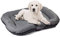 BOUTIQUE ZOO Hundebett - Wasserfest, Waschbar Hundematte aus Codura | In & Outdoor für große Hunde | Farbe: Grau, Größe XL: 105 x 85 cm