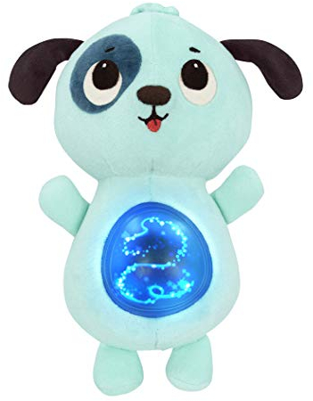 B. toys Baby Spielzeug Kuscheltier Hund mit Stern Projektion und Einschlafmusik – Einschlafhilfe und Plüschtier – Babyspielzeug für Kinder ab 6 Monate