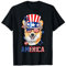 Pempbroke Welsh Corgi America Amerikanische Flagge Hund USA T-Shirt
