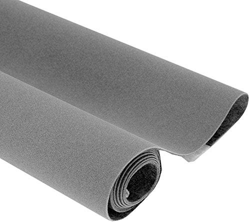 Taogift Película de Vinilo autoadhesiva Terciopelo Flock Muebles Pegatina Forro para exhibiciones de Joyas Estante Cajón Cómoda Armarios Forro Artesanía Decoración (Gris, 44,5CMx2,5M)
