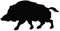 Fahou Wildschwein Schwein Vinyl Auto Aufkleber Auto Styling Tier Silhouette Dekorative Auto Aufkleber 20x10cm