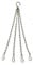Hanging Basket Chains - 4 Strand Chain for Hanging Baskets 42cm (16.5) Heavy Duty Heavy Duty Chain - Clip On Chain Replacements - for 14 inch Hanging Basket, 10 & 12 Flower Hanging Basket
