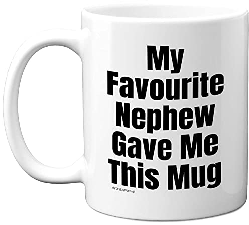 Stuff4 Auntie Uncle Gifts from Nephew, Uncle Auntie Mug 11oz Ceramic Coffee Mugs Dishwasher Safe, Birthday Gifts, from Nephew, Best Best Aunty