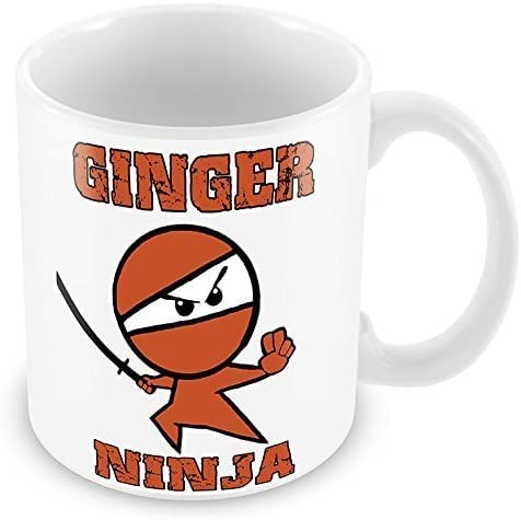 Getagift Ginger Ninja Joke Funny Unique Ceramic Coffee/Tea 11 oz Cup/Mug.