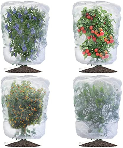 Insektenschutznetz,Pflanzenschutznetzmit Kordelzug,2pcs Gemüsenetz, Vogelschutznetz,Schutznetz Pflanzen,Blumen Schutznetz,Gartennetz Insektennetz,Netz für Pflanzen Gemüse,Gemüsenetz Garten