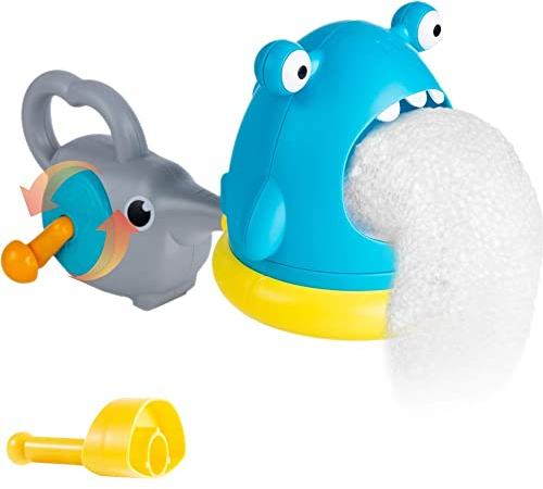xwin Shark and Crab Foam party Bubble Maker foam Machine, Baby Kids Cute Shark Bath toys Bubble Blowing Toys, Baby Bubble Maker, Swimming Bathtub Toys, Pool Toy