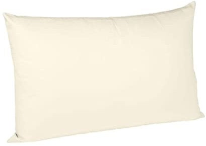sleepling Satin Kissenbezug, Kissenhülle Seitenschläferkissen aus 100% seidig weicher Baumwolle, Bezug Stillkissen, 60 Grad, Ökotex 100, Made in EU, 40 x 145 cm, Creme