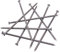 SKIR'CO Lot de 16 clous de construction à tête ronde et plate en acier - 6 x 200 mm - Clous à fil communs multi-usages pour bois