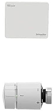 Schneider Electric CCT501801 Wiser Smart Home Hub Controller (2. Gen) kostenlose APP Steuerung + CCTFR6100 Wiser Smart Home Heizkörperthermostat