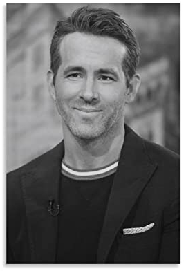 Ryan Reynolds Poster für Schlafzimmer, Ästhetik, Bilddruck, Leinwandbild, 20 x 30 cm, ohne Rahmen