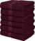 Utopia Towels UT0573 Badetuch-Set, 100% ringgesponnene Baumwolle, mittelleicht und sehr saugfähig, schnell trocknend, Premium-Handtücher für Hotel, Spa und Badezimmer, Burgunderrot, 6-teilig