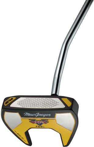 MacGregor V-Foil Putter, Yellow, Jumbo Grip