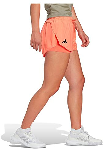 adidas Women's Club Tennis Shorts, Coral Fusion, XL