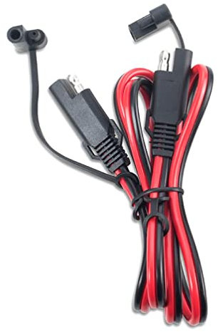 Myazs Motorcycle Car 2 Pin 100cm SAE DIY Cable for DC Power Automotive Plug Extension Cord Wire Harness Quick Disconnect Conne sae connector marine mini clamp fuse extension cable with fuse splitter