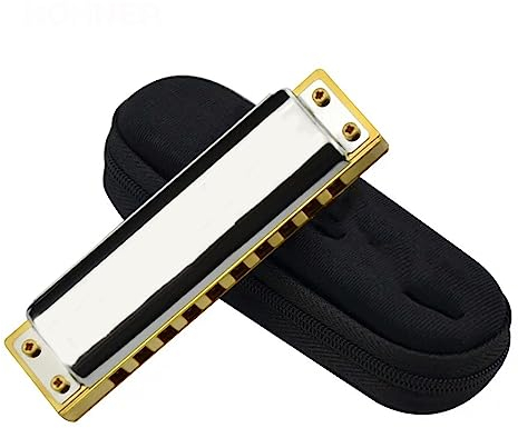 Mundharmonikas 10-Loch Diatonische Mundharmonika Kammharfe Standard 10-Loch Harfe (Color : Key of F)