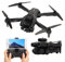 K9 RC -Drohne mit 4K-HD-Daul-Kamera, Faltbarer WiFi-Quadrocopter mit Höhenhaltung, Headless-Modus, FPV, 3D-, Gesten-Selfie, Easy Fly Steady und Flugbahnflug