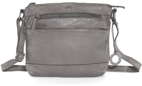 Cas8 Umhängetasche LALE, Crossbody Tasche aus Premium Leder, Damentasche in lässigen Design, stufenlos verstellbarer Schultergurt, perfekt für den Alltag, dusty