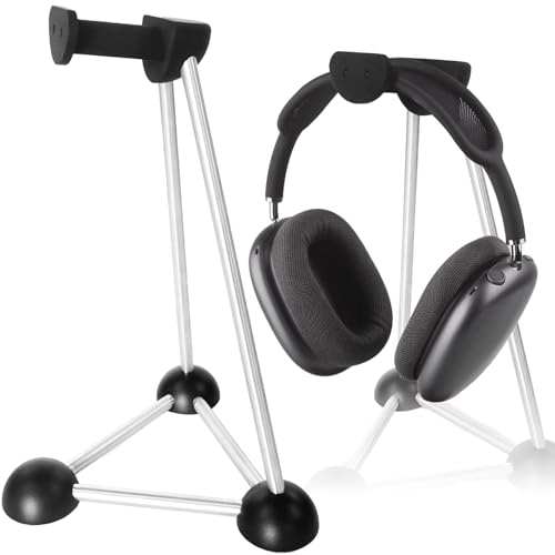 AJKTHGE Headphone Stand, Desktop Headset Holder, Desk Earphone Stand, Gaming Headsets, for SteelSeries / Logitech / HyperX / Sony / Beats / Sennheiser / Anker / Xbox, and All Headphones.(Red) (black)