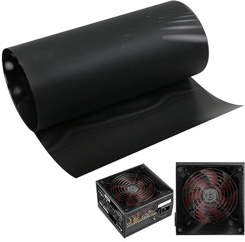 Lüfter Filter, Staubfilter, Lüfter Staub Filter, Computer Lüftergitter, Filterabdeckung aus PVC, Schneidbar KostengüNstig Und Langlebig für Computer PC Gehäuse, Gehäuselüfter(Schwarz)