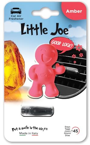 Little Joe OK Mini blister +/- 45 giorni di profumo fresco in auto/fresh Air in the car/parfum frais dans la voiture/profumo fresco in macchina (rosa/ambra)