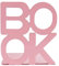 Spind Organizer Buchständer aus Metall, Schwarz, 1 Paar, Buch, Buchstaben, Metall, Bücherregal, Bürodekoration, Slip-Buchstützen, kreative Alphabet-Buchstützen Ablage Büro Stapelbar (Pink, One Size)