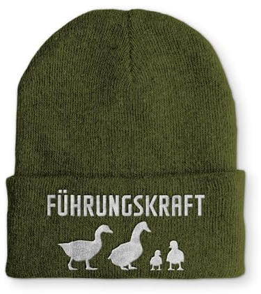 Strickmütze Führungskraft Enten Mütze Wintermütze lustige Beanie mit Stick