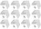 12Pcs Magnetic Charging Cable Organizer, Multipurpose Cable Holder Desk Organization for USB C Cables, Micro Cables