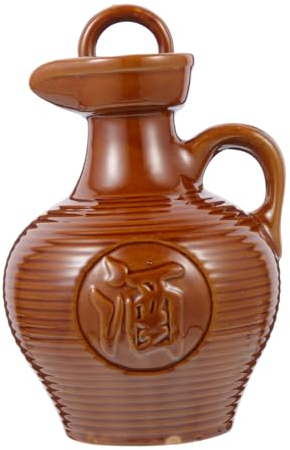 LABRIMP Pot En Argile De 500 Ml Pour La Fabrication Du Vin Pichet À Vin En Céramique Pot À Boire Élégant Pour La Maison