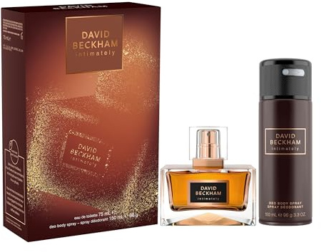 David Beckham Intimately Geschenkset für Ihn, inkl. Eau de Toilette 75 ml und Deodorant Body Spray 150 ml